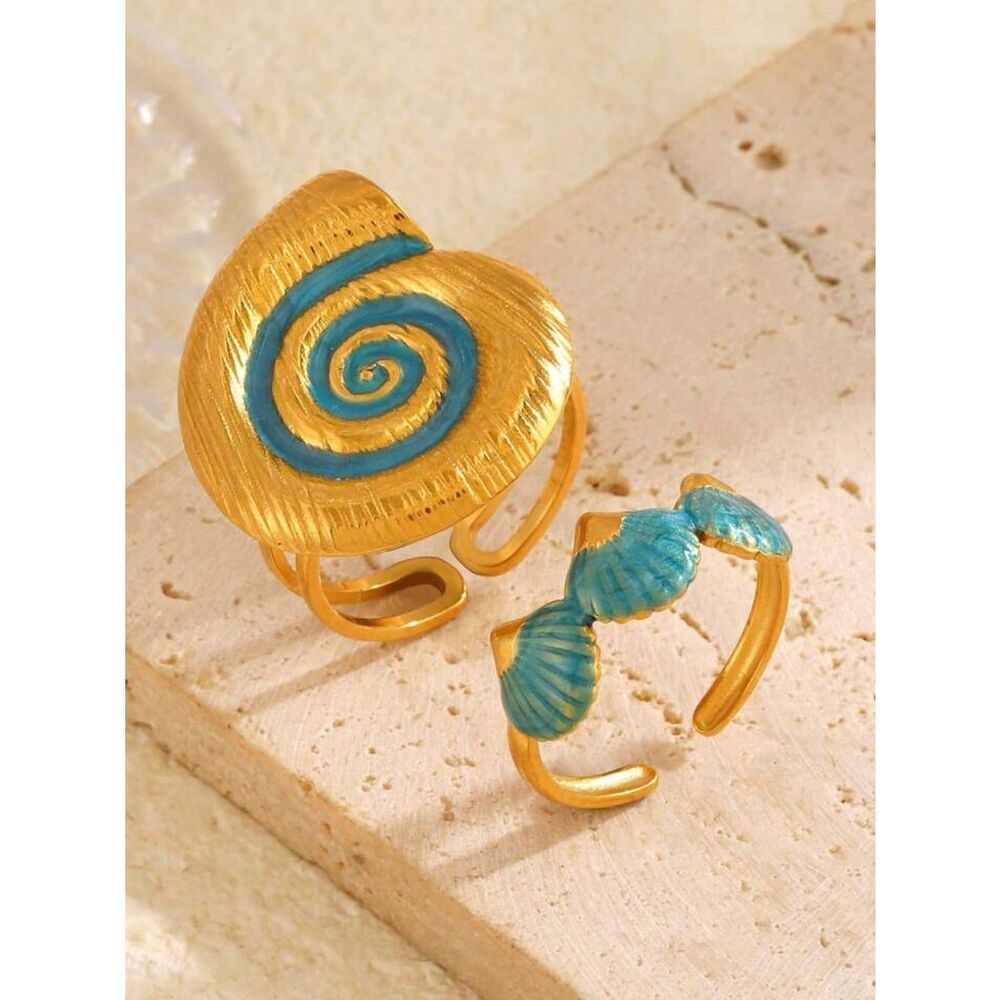 Shell ring set #2563 - Picture 3 of 5